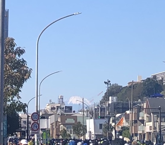 横浜マラソンの富士山